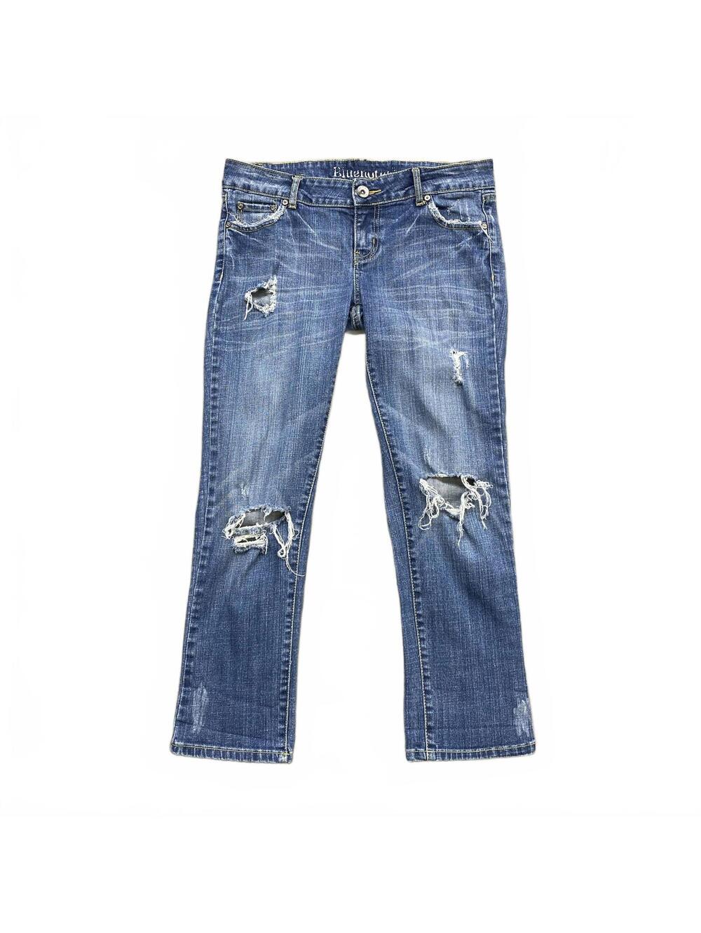 Vintage Bluenotes Distressed Bootcut Jeans Light Wash Size 29 Y2K 2000s Ripped